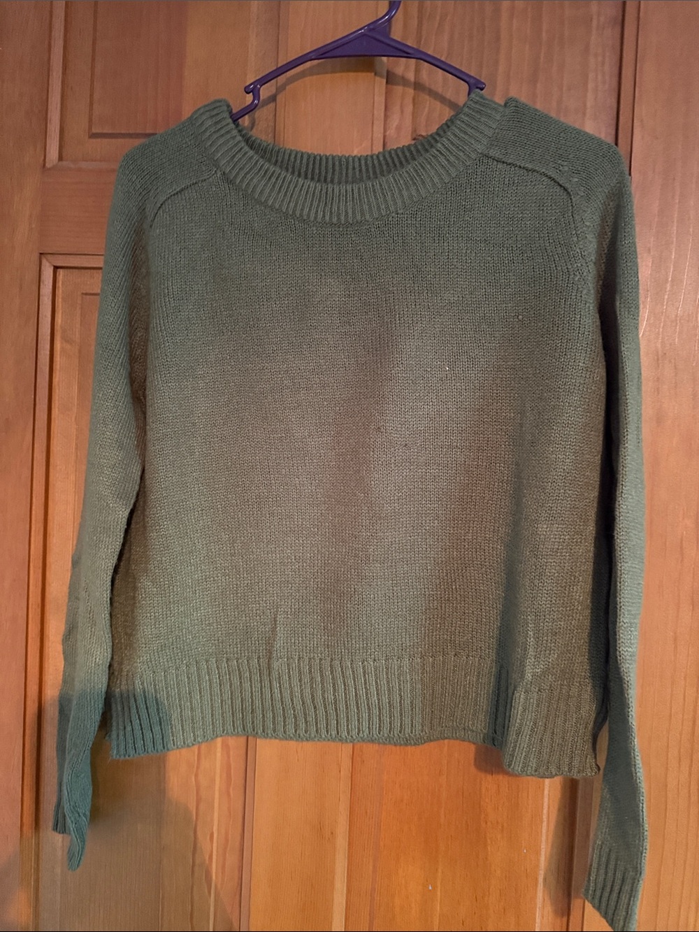 Divided Olive Green Crewneck Sweater